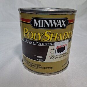 Satin Tudor Polyshades Wood Stain, Half Pint, Satin Finish